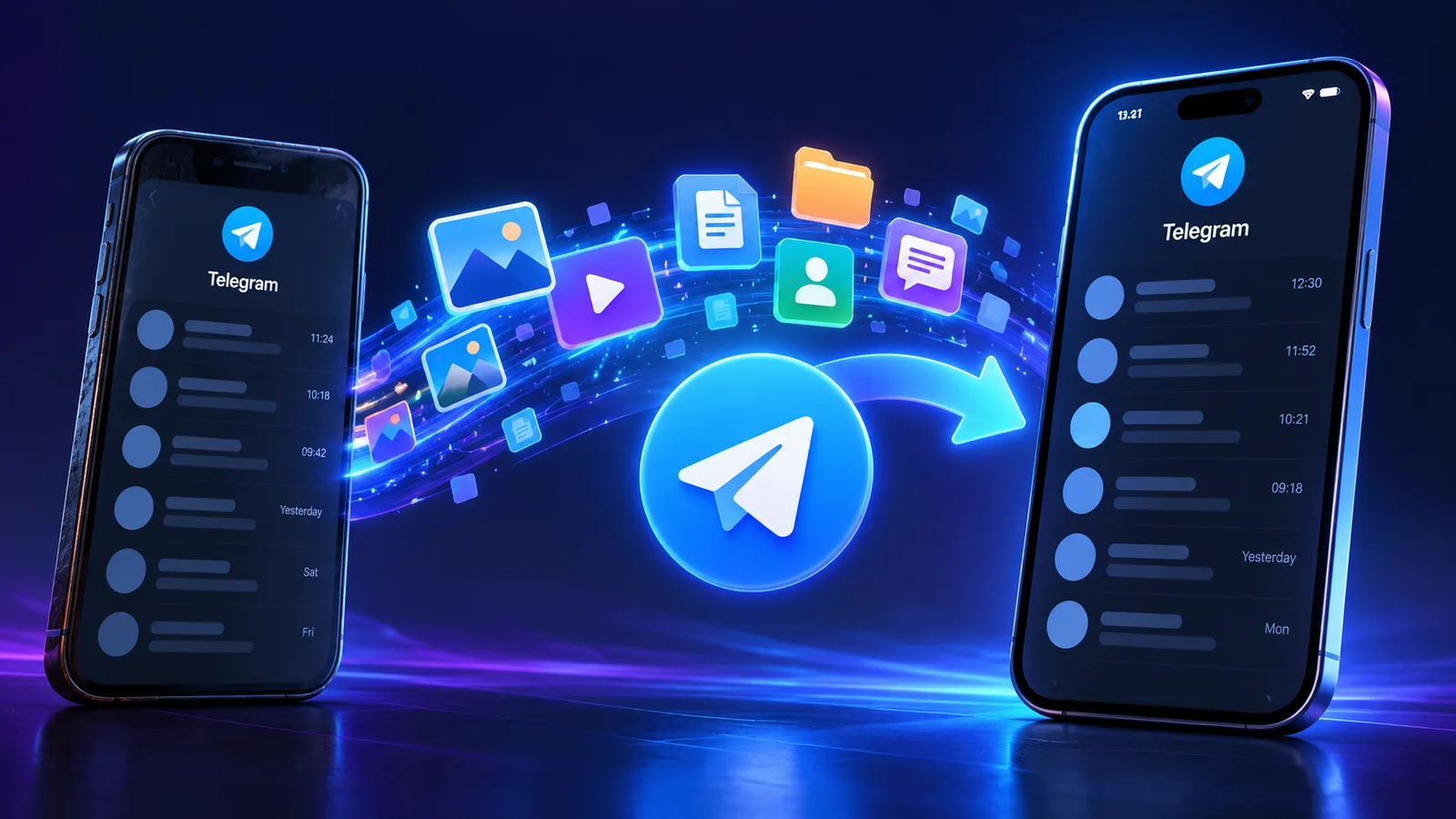 Telegram data transfer to a new phone